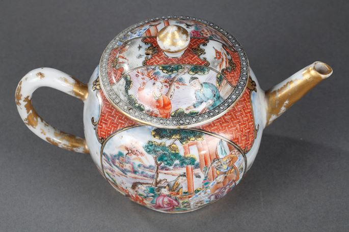 Teapot porcelain &quot;Famille rose&quot;  Mandarin decor | MasterArt